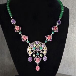 NICKY BUTLER LIMITED EDITION RAJ 925 Sterling Silver Designer NB Necklace NWOT